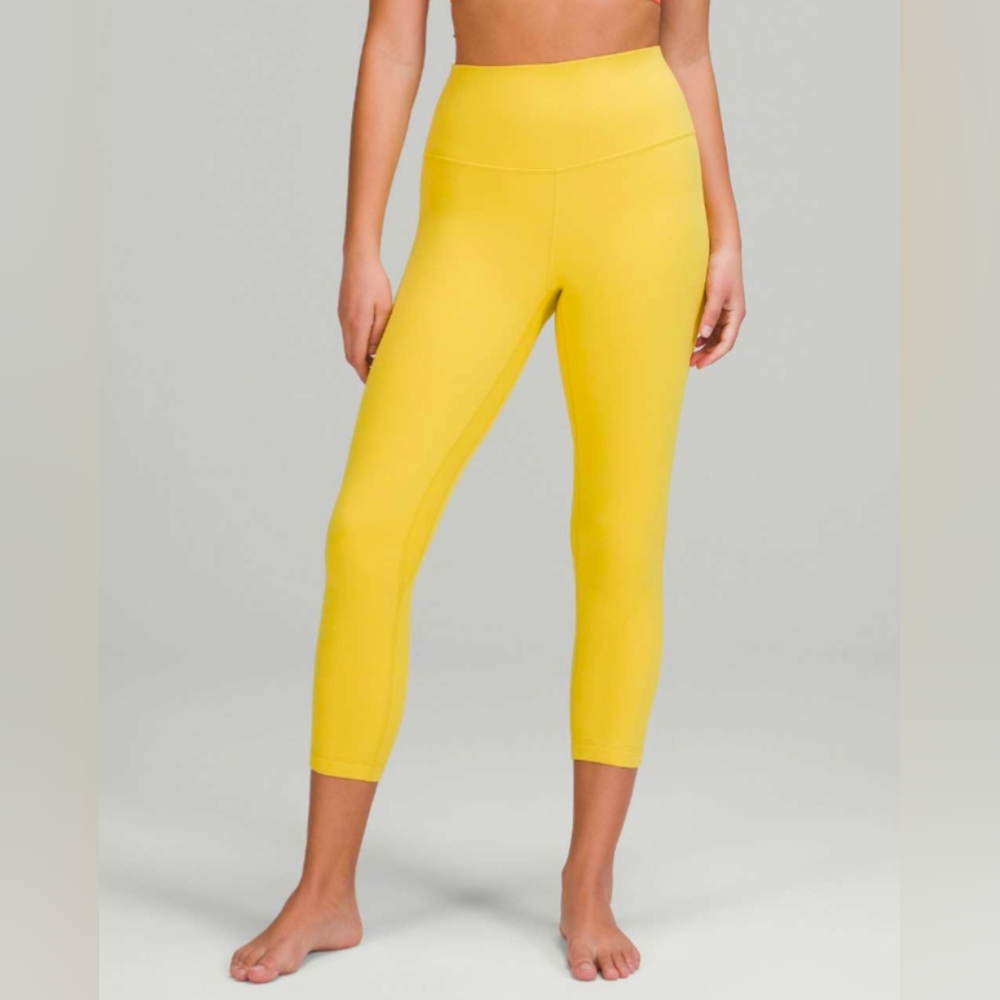 Lululemon Athletica Vibrant Yellow Chartreuse Leggings